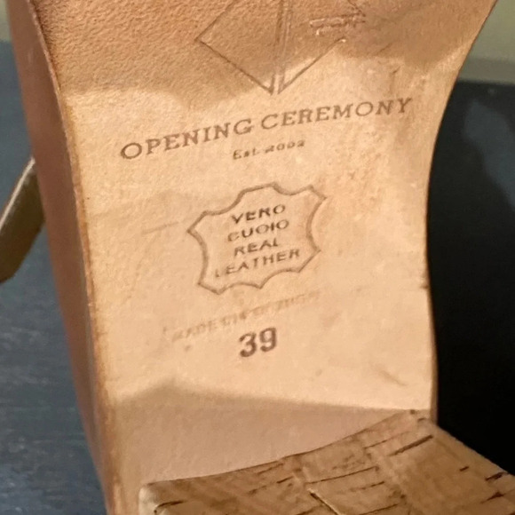 Opening Ceremony 8.5 ( Vero Cuoio) beautiful wedge platforms rare and excellent - Picture 10 of 10